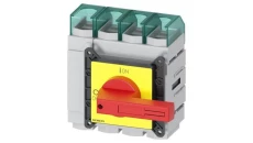 Rozłącznik główny/awaryjny 3P+N 160A 75kW AC23A 400V montaż tablicowy pokrętło żółto-czerwone piórkowe 4 otwory 3LD2305-1TL13