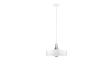 Lampa wisząca 1xE27 EOS WHITE/SILVER