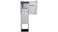 Rozdzielnica elektryczna budowlana na fundamencie (2x2P+Z, 1x16A/5P, 1x32A/5P) RB40x60-K40-00112W-FL-KANLUX