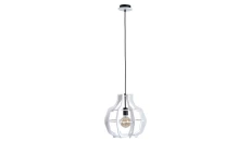 Lampa wisząca nowoczesna drewno 1xE27 BENTO WHITE