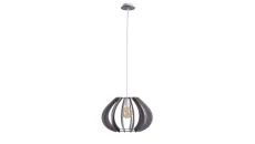 Lampa wisząca nowoczesna drewno 1xE27 NORA GREY