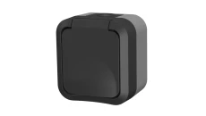 Gniazdo z uziemieniem pojedyncze natynkowe Aqua Pro IP55 szare / 60324