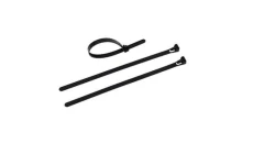 Opaska taśma trytytka zaciskowa kablowa wielokrotnego użytku 200x7,6mm, czarna, 25szt / 28305