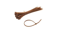 Opaska taśma trytytka zaciskowa kablowa 200x3,6mm, brązowa, 25szt / 38284