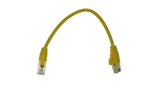 Kabel patchcord UTP5 0,25m żółty