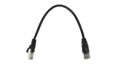 Kabel patchcord UTP5 0,25m czarny