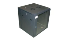 Szafa 19iquot/br wisząca KERN 12U 600x600 RAL9004 szkło