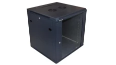 Szafa 19i039/br wisząca ZETA 12U 600x600 RAL9004 szkło d