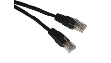 Kabel patchcord UTP5 1,5m czarny