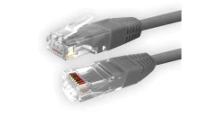 Kabel patchcord UTP5 1,5m szary
