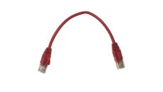 Kabel patchcord UTP5 0,25m czerwony
