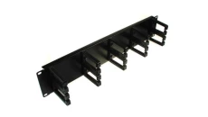 Organizator kabli 2U 10 uchwytów plastik-
