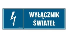 ZNAK - HH035 Wyłącznik świateł 15 x 5 cm PN - Płyta 1mm