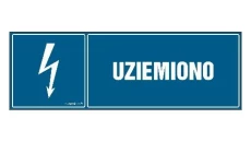 ZNAK - HH003 Uziemiono 30 x 10 cm PN - Płyta 1mm