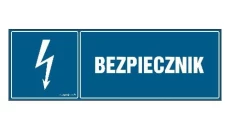 ZNAK - HH011 Bezpiecznik 30 x 10 cm PN - Płyta 1mm