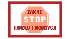 ZNAK - NC007 Zakaz handlu i akwizycji 20 x 13,3 cm FN - Folia samoprzylepna