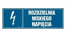 ZNAK - HH042 Rozdzielnia niskiego napięcia 15 x 5 cm PN - Płyta 1mm