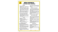 ZNAK - IAA29 Ogólna instrukcja w przypadku napadu rabunkowego 24,5 x 35 cm HN - Płyta TD-flex 0,4mm