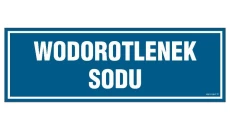 ZNAK - NC058 Wodorotlenek sodu 45 x 15 cm PN - Płyta 1mm