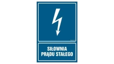 ZNAK - HG045 Siłownia prądu stałego 20 x 30 cm PN - Płyta 1mm