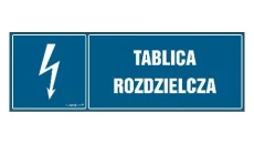 ZNAK - HH053 Tablica rozdzielcza 20 x 6,7 cm FN - Folia samoprzylepna