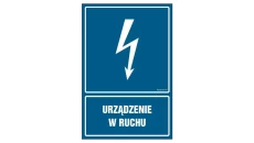 ZNAK - HG053 Urządzenie w ruchu 50 x 75 cm FN - Folia samoprzylepna