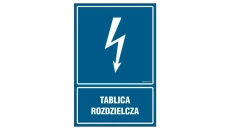 ZNAK - HG049 Tablica rozdzielcza 50 x 75 cm FN - Folia samoprzylepna