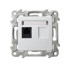 SZAFIR Gniazdo telefoniczne pojedyncze biały GPT-1Z/m/00