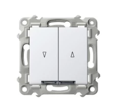 SZAFIR Łącznik żaluzjowy, zwierny z podświetleniem białym biały ŁP-7ZS/m/00