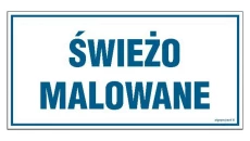ZNAK - NC130 Świeżo malowane 30 x 15 cm PN - Płyta 1mm