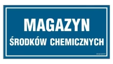 ZNAK - NC059 Magazyn środków chemicznych 40 x 20 cm FN - Folia samoprzylepna