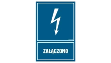 ZNAK - HG006 Załączono 15 x 22,5 cm FN - Folia samoprzylepna