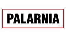 ZNAK - NC117 Palarnia 45 x 15 cm FN - Folia samoprzylepna