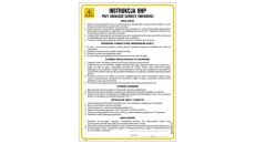 ZNAK - IAA14 Instrukcja BHP przy obsłudze gaśnicy śniegowej 24,5 x 35 cm HN - Płyta TD-flex 0,4mm