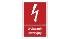 ZNAK - BC034 Wyłacznik awaryjny 15 x 22,2 cm FS - Folia samoprzylepna foto.