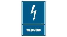 ZNAK - HG021 Włączono 20 x 30 cm PN - Płyta 1mm