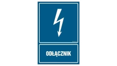 ZNAK - HG010 Odłącznik 10 x 15 cm FN - Folia samoprzylepna