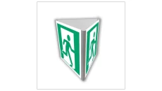 ZNAK - AE802 Wyjście ewakuacyjne prawostronne (3D dościenny) 50 x 50 cm PN - Płyta 1mm