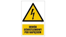 ZNAK - HA008 Pod napięciem 70 x 105 cm PN - Płyta 1mm