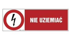 ZNAK - HD008 Nie dotykać 45 x 15 cm PN - Płyta 1mm