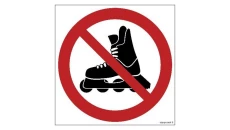 ZNAK - GB049 Zakaz jazdy na rolkach 35 x 35 cm TS - Płyta TD foto.