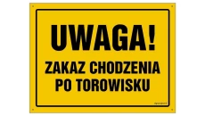 ZNAK - OA021 Uwaga! Samochód 80 x 57 cm BN - Płyta żółta 0,6mm
