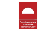 ZNAK - BB008 Przeciwpożarowe stanowisko czerpania wody 35 x 51,8 cm KS - Folia podłogowa foto.