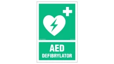 ZNAK - AC086 AED Defibrylator 20 x 30 cm TS - Płyta TD foto.