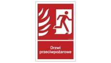ZNAK - BC053 Drzwi przeciwpożarowe prawostronne 35 x 51,8 cm PS - Płyta 1mm foto.