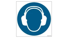 ZNAK - GJ003 Nakaz stosowania ochrony słuchu 50 x 50 cm TS - Płyta TD foto.