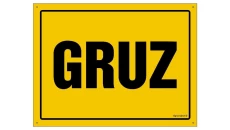 ZNAK - OA117 Gruz 35 x 25 cm BN - Płyta żółta 0,6mm