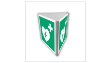 ZNAK - AE810 Defibrylator (AED) (3D dościenny) 10 x 10 cm PN - Płyta 1mm