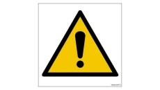 ZNAK - GD001 Ogólny znak ostrzegawczy 50 x 50 cm FS - Folia samoprzylepna foto.