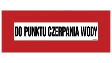 ZNAK - BC108 Do punktu czerpania wody 54 x 21 cm TS - Płyta TD foto.